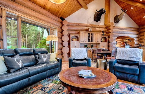Marion House | The Montana Manor, Custom Log Estate Sleeping 14
