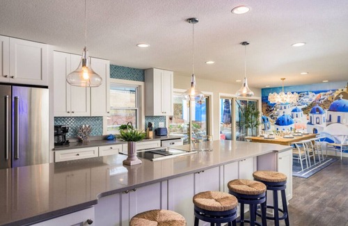 Scenic Heights House | The Santorini Retreat | Pool, Hot Tub, Game Room!