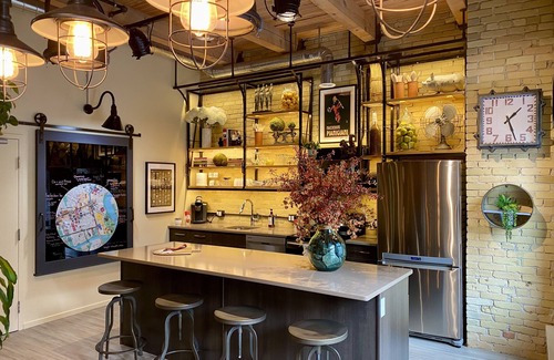 Exchange District Condo | theLOFTonJAMES, Historic Exchange District, Exposed Brick & Beams, High Ceilings