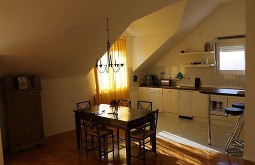 Seget Donji House | Third Floor 2-room apartment with approx. 100m² air conditioning, balcony, panoramic sea view