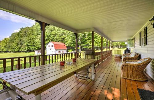 Thompson House | Thompson Home with Deck and Pond, 8 Mi to Elk Mountain
