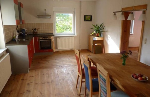 Hermsdorf House | Time-out house Jannowitz with fireplace, sauna and garden in Lower Lusatia