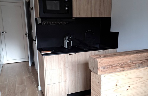 Chatel Apartment | Très Beau Studio Refait à Neuf Avec Garage Privé et Balcon à 3 mns du Centre