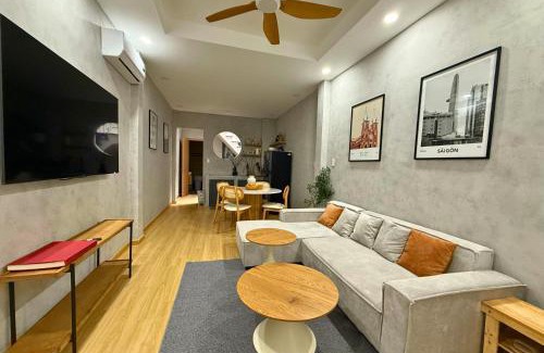 District 1 House | Tranquil City Center Wabi Sabi 3BR Townhouse in D1
