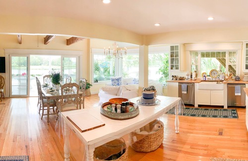 Aripeka House | Tropical Palm Island Paradise Over 6 Acres with Secluded Pool & White Sand Beach