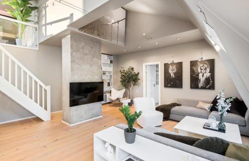 Trondheim City Centre Apartment | Two bedroom penthouse with large living room and rooftop in the city centre of Trondheim