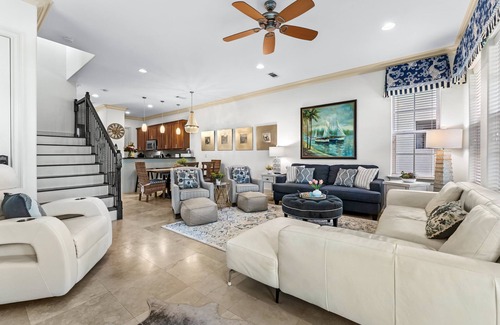 Villa Lago House | Two Golf Carts ~ Across from Community Pool ~ Pet Friendly
