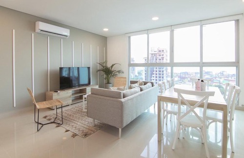 Manga Apartment | Upscale 3BR in Cartagena