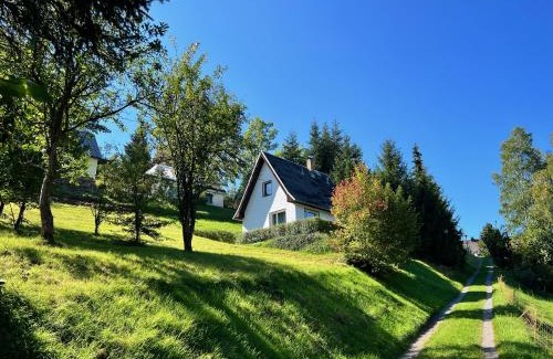 Pobershau House | Urige Berghütte mit Kamin und Sauna im Erzgebirge nahe Schwarzwassertal