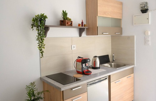 Panormos Apartment | Verano V6 (up to 2 guests) - Cozy apartment 2 minutes (200m) to the beach