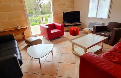 Puynormand Villa | Villa Berman Piscine Intérieure Jardin Cuisine d'été