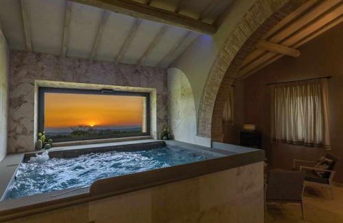 Pienza Villa | Villa I Cipressini piscina riscaldata spa Toscana
