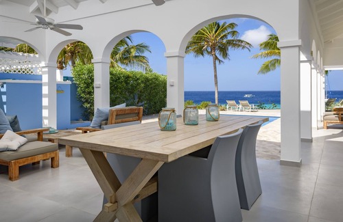 Sabadeco Villa | Villa Kiki Oceanfront Residence With Pool, Located Right On The Caribbean Sea