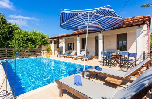 Kefalas Villa | Villa Maro Large Private Pool AC WiFi