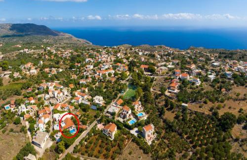 Kefalas Villa | Villa Maro Large Private Pool AC WiFi