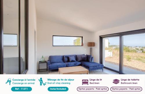 Pleneuf-Val-Andre House | Villa neuve avec piscine vue sur mer pour 9