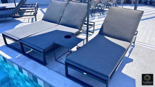 Pefkochori Villa | Villa NiaMaris, Deluxe, Sea View, BBQ, Private Pool, 80m to the Beach