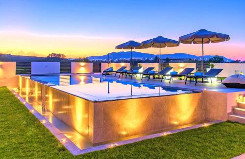 Kavros Villa | Villa Solaris Heated Pool & Jacuzzi