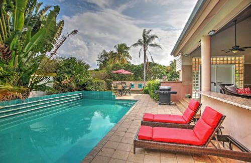 Pompano Beach House | Walk to Private Beach Poolside Oasis in Pompano