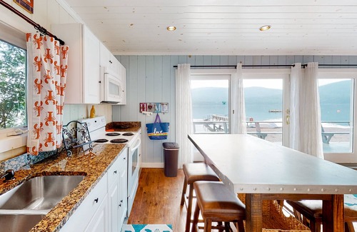 Hall Quarry House | Waterfront, dog-friendly home on Somes Sound with amazing view & firepit