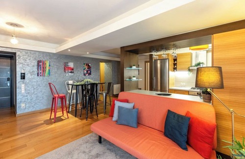 Sector 2 Apartment | Wonderful 1BR & Balcony: Heaven for Extended Stays