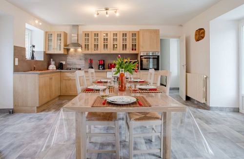 Saint-Lo-d'Ourville House | Wonderful private villa for 10 guests with WIFI, TV, patio and pets allowed