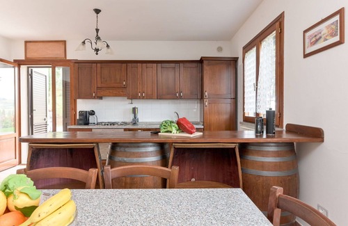 Castel del Piano House | Wonderful private villa with private pool, WIFI, TV, patio, pets allowed and panoramic view