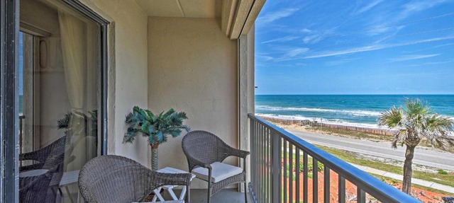 Oceanfront Ormond Beach Getaway w/Balcony!