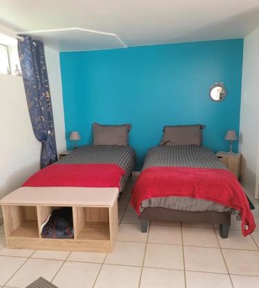 À la campagne, studio 25m2-pour 2 personnes, calme, wifi, jardin, parking