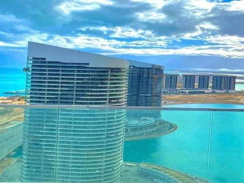 برج NO 7 ابراج العلمين الجديده علي اللاجون والبحر Tower 7, New Alamein
