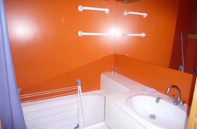 100m from ski slopes, 6th floor, view mountain, tv, 24m², Les Arcs