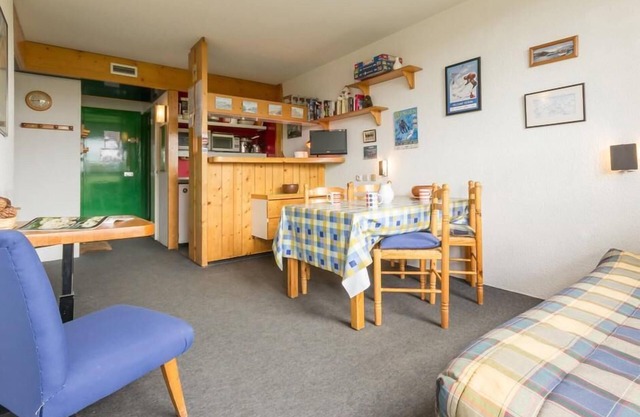 10m from ski slopes, Ground floor, view valley, balcony, tv, 33m², Les Arcs