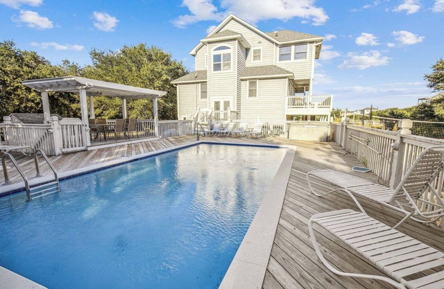 1488 - Sandy Pause 6-bed 5-bath, Corolla, NC, pet friendly, private pool, hot tub, game room