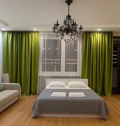 153 Уютные апартаменты с видом на Байтерек и поющие фонтаны с 2 кроватями King и диваном на 10 этаже