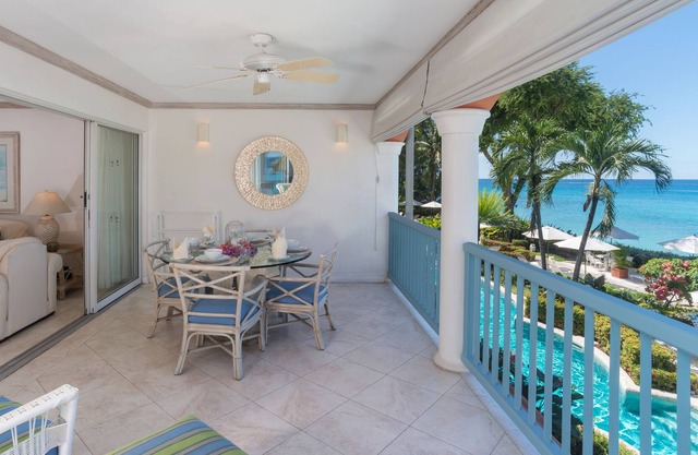 2 bed BEACHFRONT Apartment in Holetown, St. James