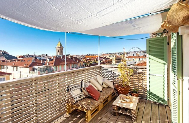 #9 Opera's Duplex panoramic Sea View Terrace & AC 1min to Beach