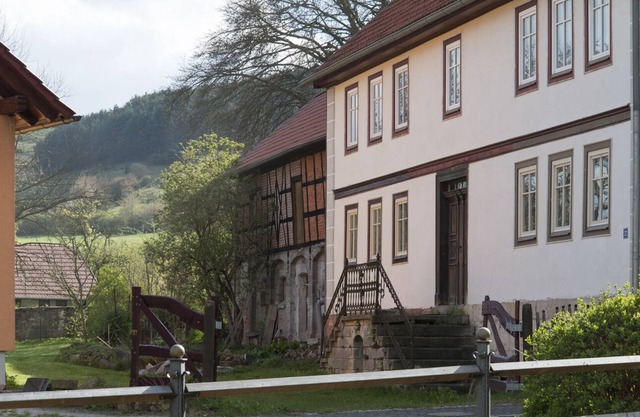 A beautiful authentic half-timbered farmhouse in rural surroundings with large garden