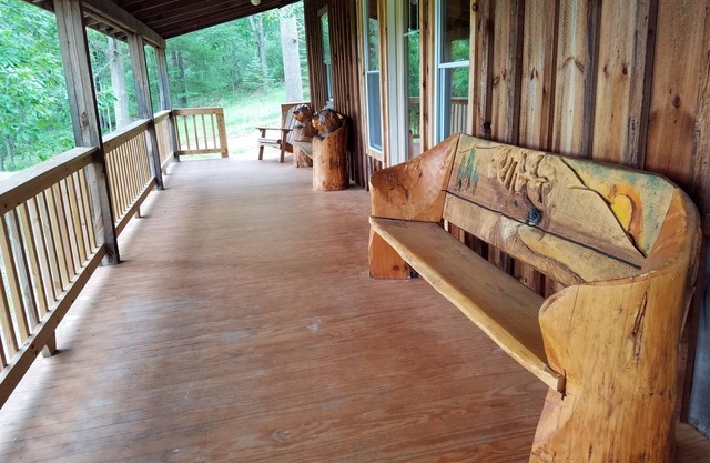 A cabin built for comfort and scenic views