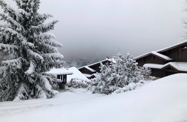 A cocoon to the slopes with a heated pool