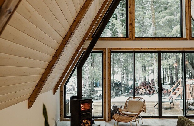 A-Frame Escape in the Woods Hot Tub Family Friendly