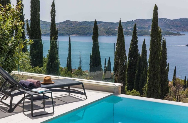 A modern mansion with a fantastic sea view