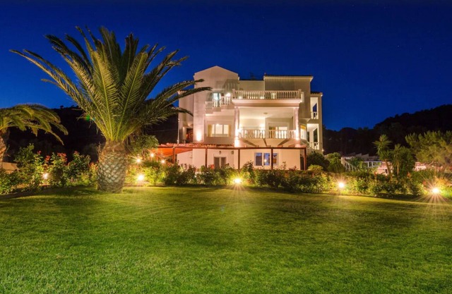 A seafront villa with swimming pool