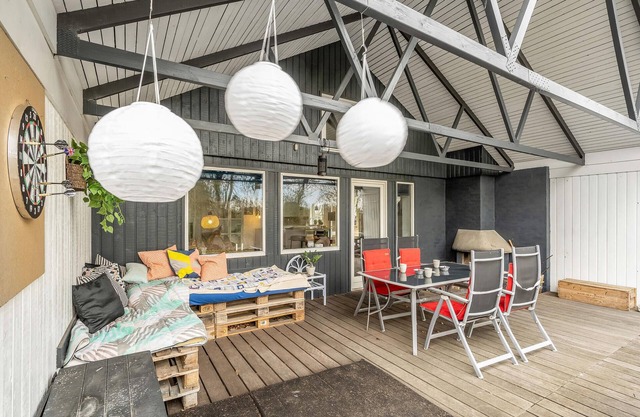 A stylishly decorated cottage with a cozy ambience.