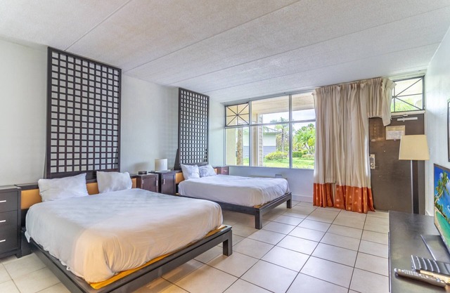 Accessible Ground Floor Little Harbor Room | 2 Queen Beds | Kitchenette | Resort Access | Sleeps 4