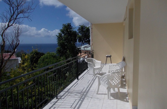 ALL COMFORT and BRIGHT, first floor of a villa, BALCONY, VIEW of the Caribbean SEA