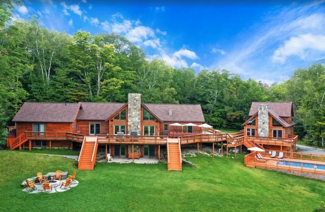 Amazing Vermont Estate with 2 houses, 11 bedrooms, a pool, sauna, and gameroom!