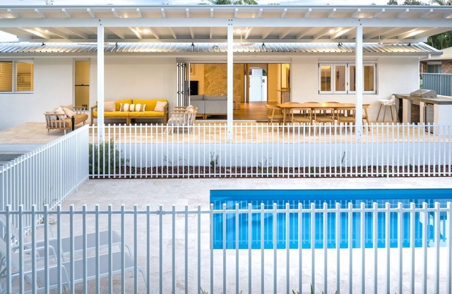 Amira Beach House - luxurious air conditioned property, pool, next to beach, pet friendly, wifi