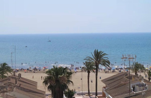 Apartment very seafront beachfront Pobla Farnals beach