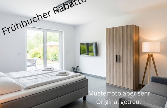 Apartment - ground floor apartment, 70 qm², new kitchen, terrace, parking lot, modern, up to 4 pers