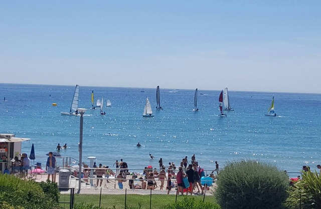 Apartment in front of the beach, superb sea view and terrace 🏖️🏖️🏖️